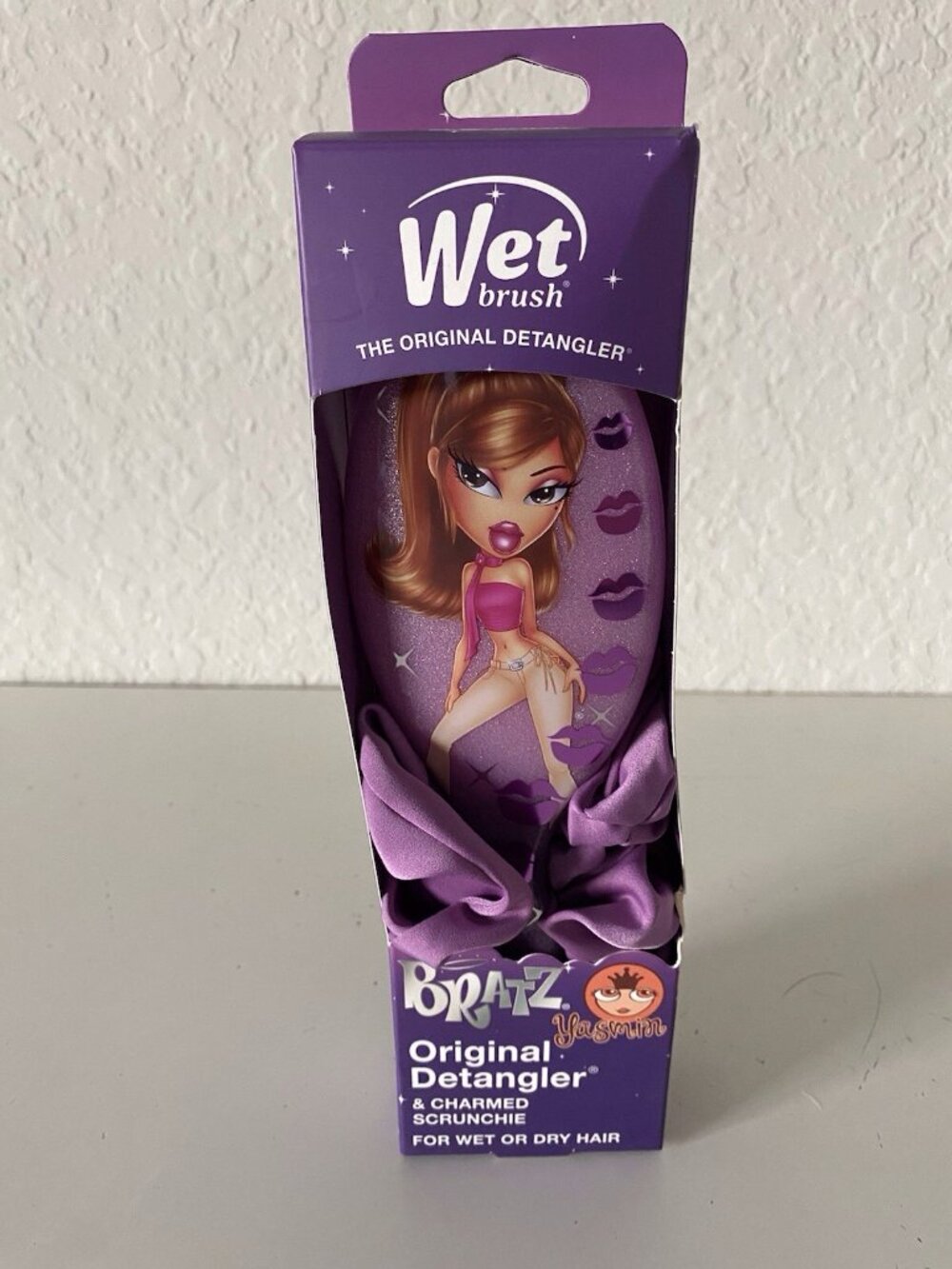 Wet Brush Bratz Yasmin Original Detangler & Crunchie With Charm Wet Or Dry NEW
